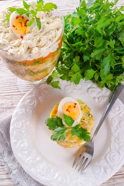 Польська овочевий салат — стокове фото
