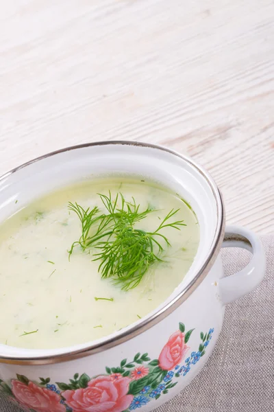 Dillsuppe — Stockfoto