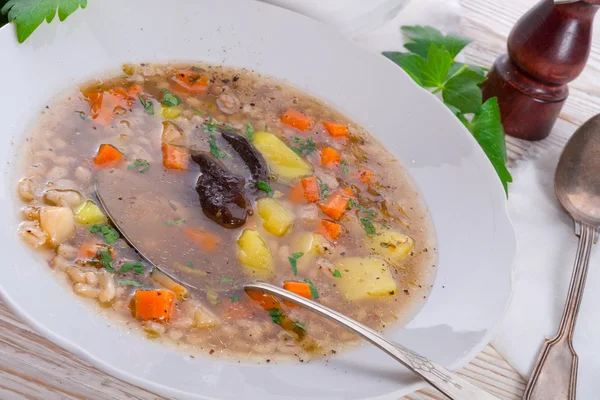 Barley Soup (Krupnik) — Stock Image Barley Soup (Krupnik) Stock Photo