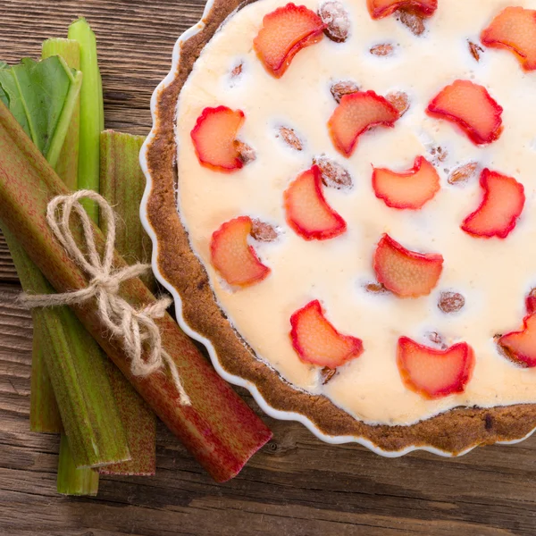 Tarta de ruibarbo — Foto de Stock