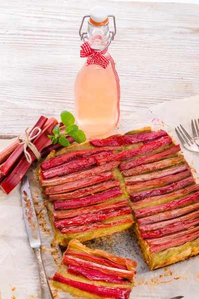 Gâteau à la rhubarbe — Photo