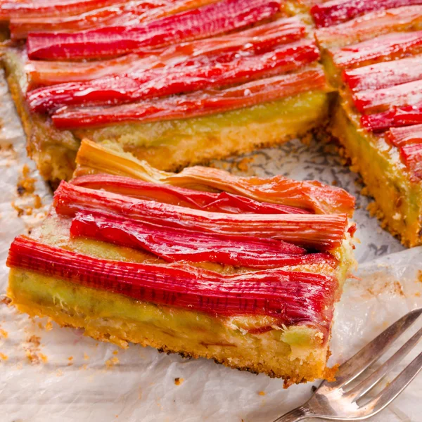 Gâteau à la rhubarbe — Photo