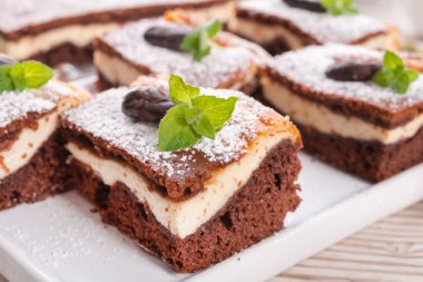 çikolata peynirli kek