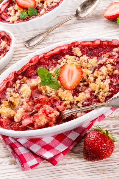 Strawberry Crumble — Stock Photo, Image