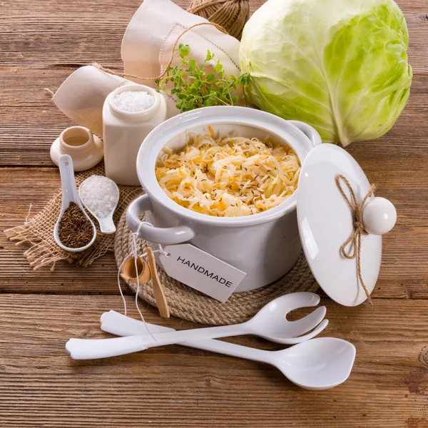 Homemade sauerkraut — Stock Image Homemade sauerkraut Stock Photo