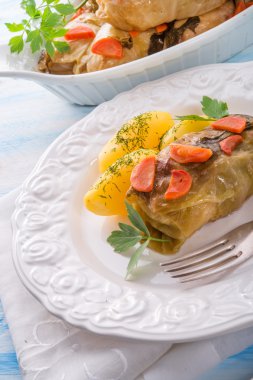 fırında lahana rulo