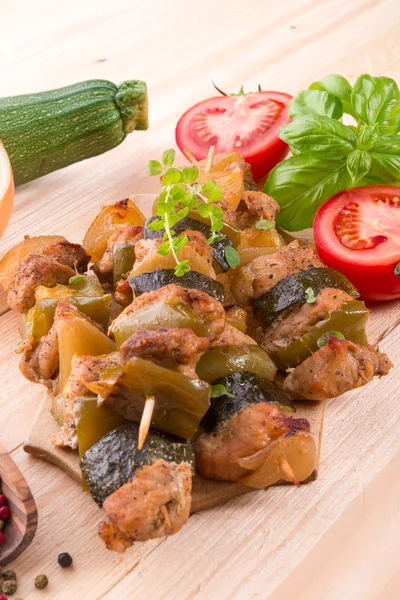 Gegrillter Schaschlik — Stockfoto