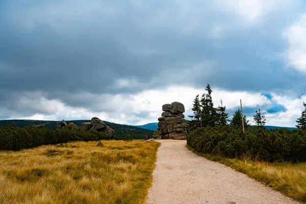 Montañas Gigantes Karkonosze Otoño Landscap — Foto de Stock