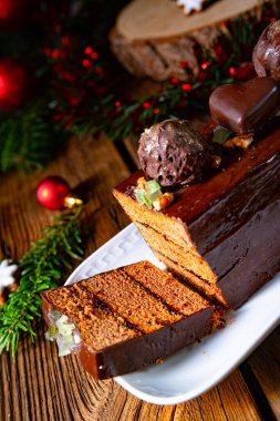 Noel kurabiyesi reçel dolu, yakın çekim manzaralı.