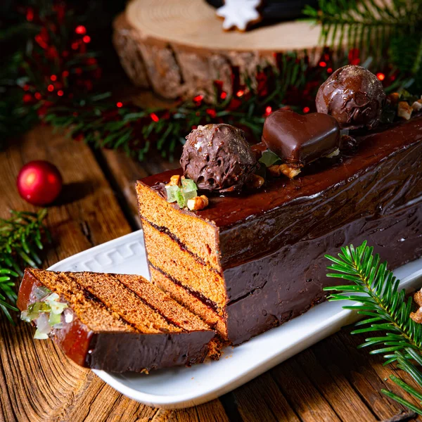 Noel kurabiyesi reçel dolu, yakın çekim manzaralı.