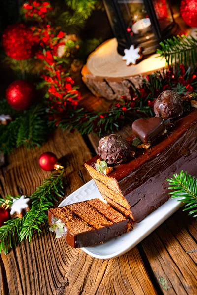 Christmas Gingerbread Filled Jam Close View — Stock Photo, Image