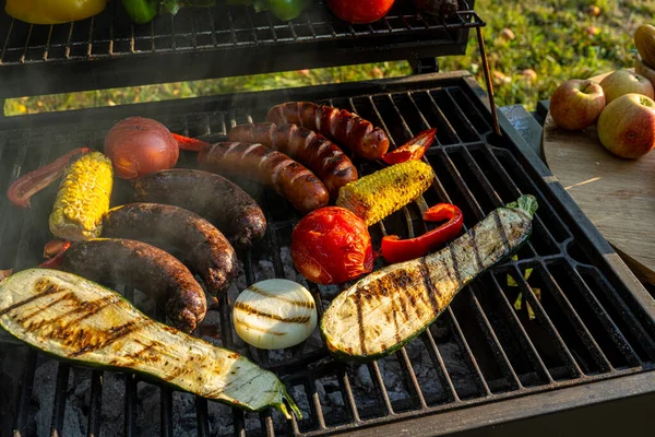 Grilled Sausage Pickles — Fotografia de Stock