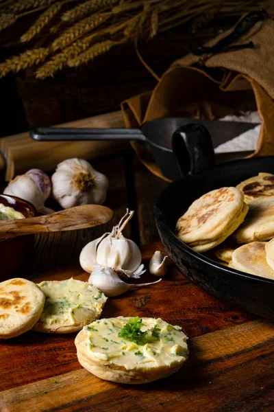 Bieszczadzkie Proziaki Soda Bread Originating Subcarpathia — Stok fotoğraf