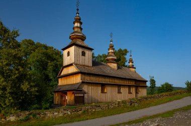 Bieszczady 'deki kilise ve ortodoks kilisesi.