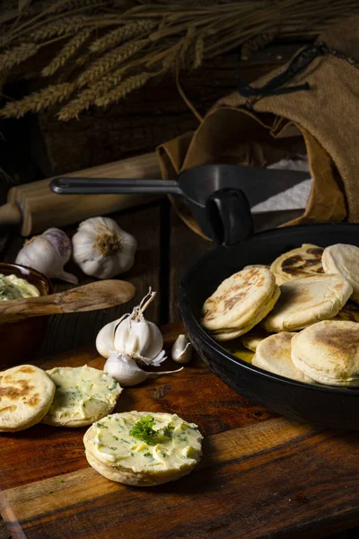 Bieszczadzkie Proziaki Soda Bread Originating Subcarpathia — Stok fotoğraf