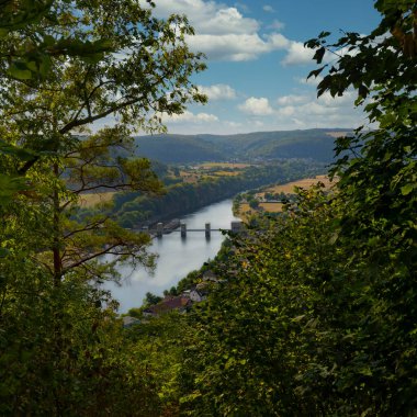 Baden-Wrttemberg 'deki Neckar Nehri