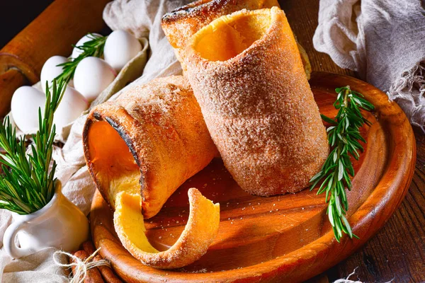 Trdelnik Una Pasticceria Tradizionale Originaria Della Slovacchia Della Repubblica Ceca — Foto Stock