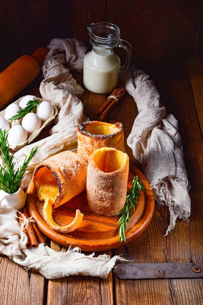 Trdelnik Est Une Pâtisserie Traditionnelle Originaire Slovaquie République Tchèque — Photo