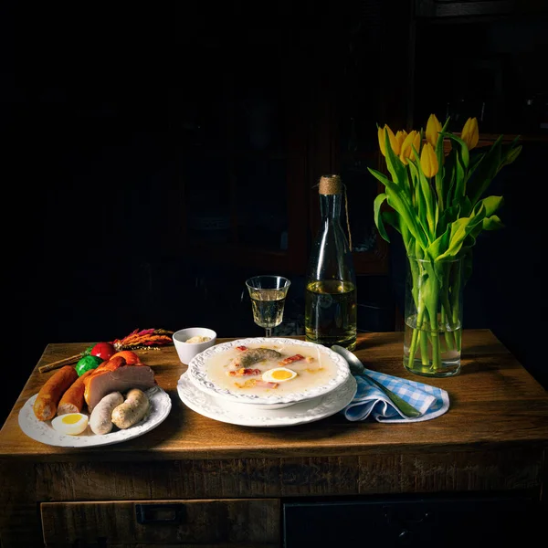 Zurek Delicious Polish Easter Soup — Stock Photo, Image