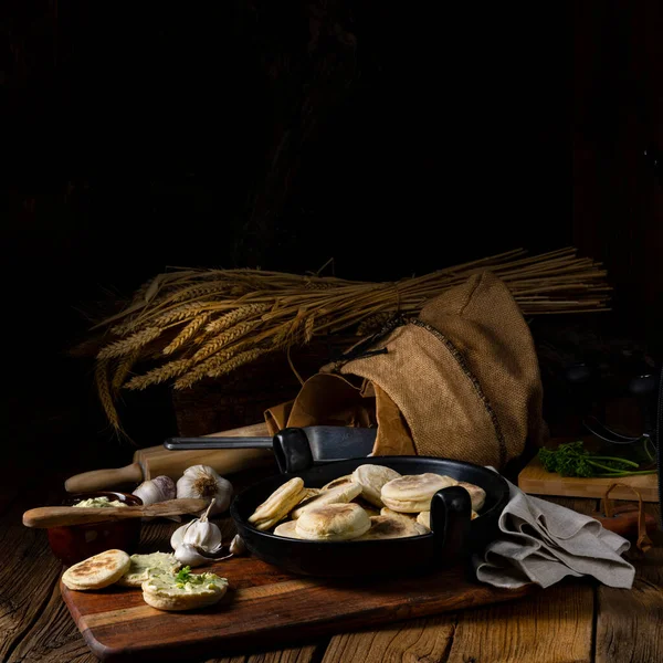 Bieszczadzkie Proziaki Soda Bread Originating Subcarpathia — Stok fotoğraf