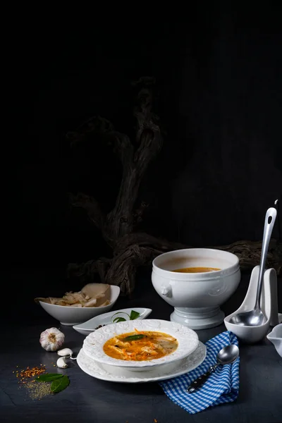 Spicy Oyster Soup Chicken — Stock Photo, Image