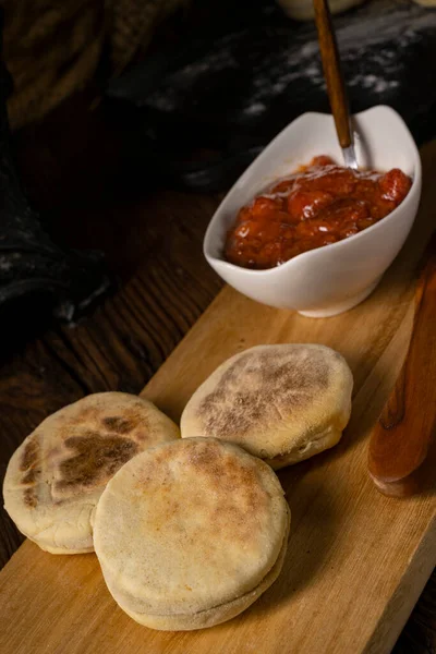 Warme Proziaki Met Marmelade — Stockfoto