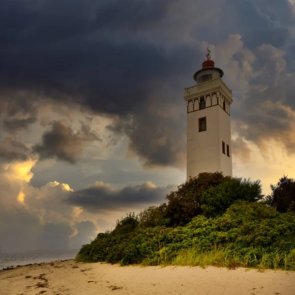 デンマークの灯台Strb Fyr — ストック写真