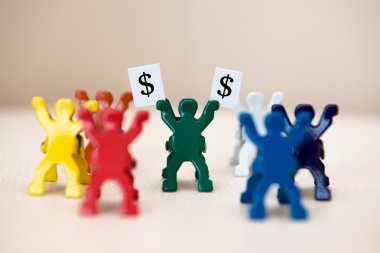 para ile işadamı kavramı fotoğraf