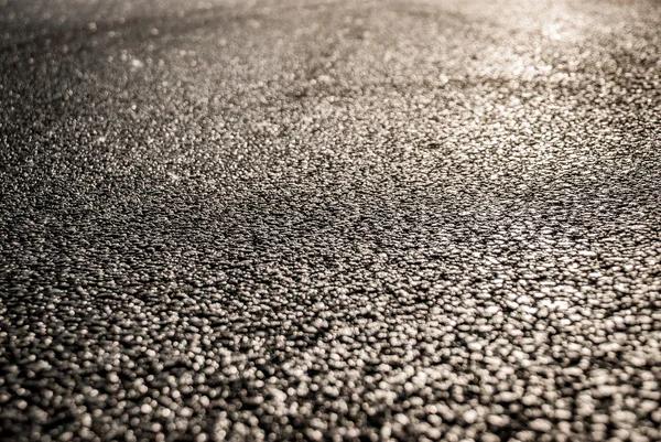 Route asphaltée au coucher du soleil — Photo