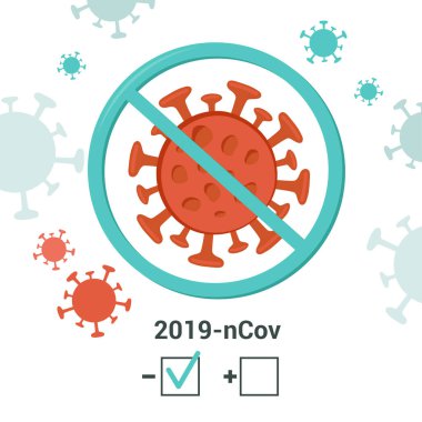  Koronavirüsü imzalayın. Koronavirüsü durdurun. Coronavirüs salgını. Coronavirus tehlikesi ve halk sağlığı risk hastalığı ve grip salgını. Tehlikeli hücreli pandemik tıbbi konsept.