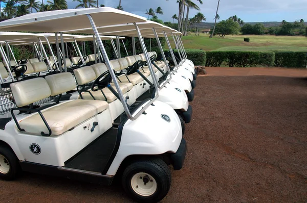 Chariots de golf Photos De Stock Libres De Droits