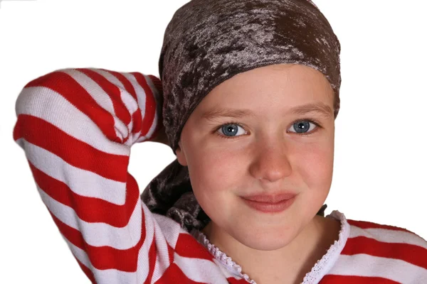 Dívka v šátek — Stock fotografie