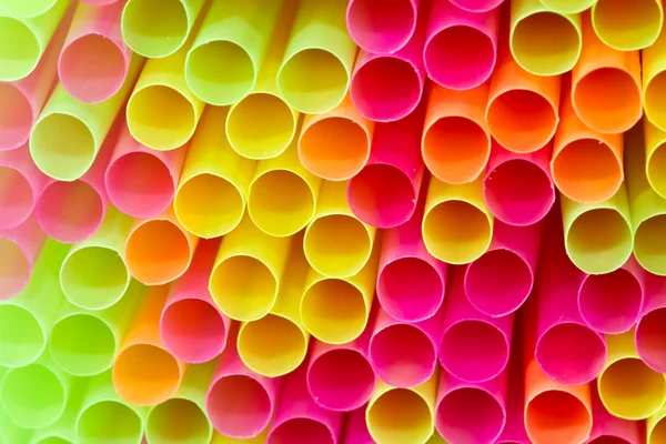 Colorful drinking straws — Stock Photo, Image