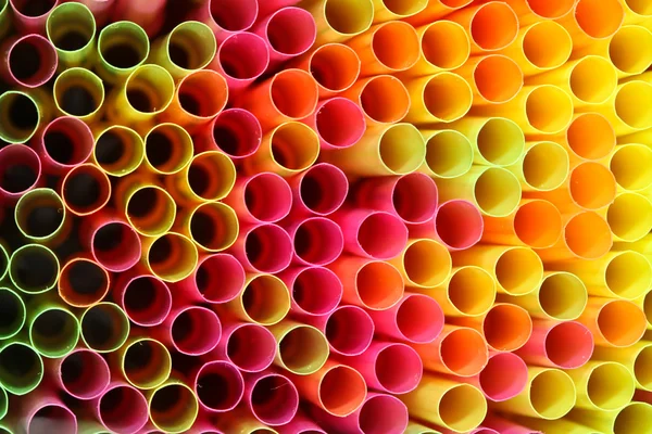 Palhinhas de bebida coloridas — Fotografia de Stock
