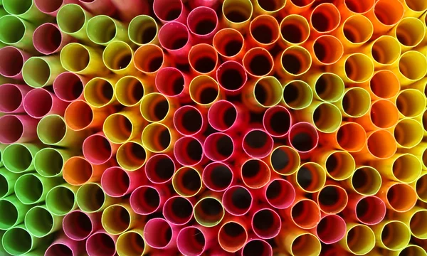 Colorful drinking straws — Stock Photo, Image