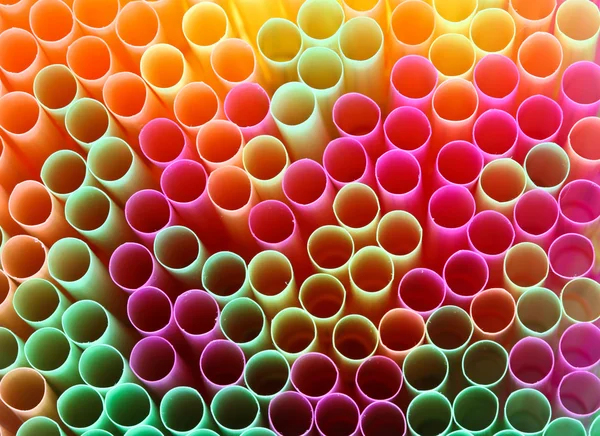 Colorful drinking straws — Stock Photo, Image