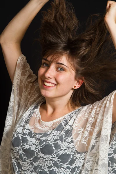 Happy scandinavian girl — Stock Photo, Image