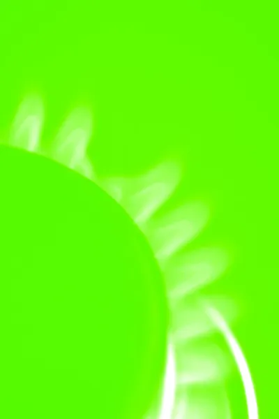 バイオガスを象徴する緑色でガスの炎 — ストック写真