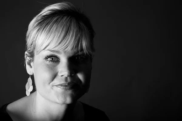 Studio portrait of a cute blond girl — Stock Photo, Image