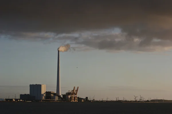 Schoorstenen van eiland van fanoe in Denemarken — Stockfoto