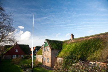 Old brick house. Island of Fanoe in Denmark clipart