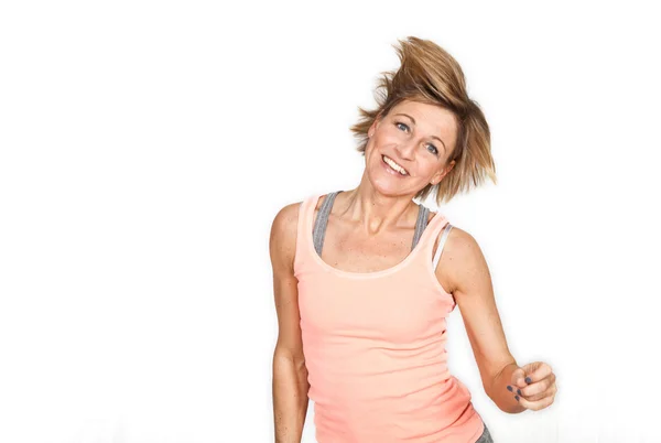 Cute woman dancing — Stock Photo, Image