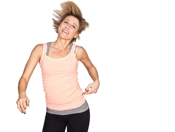 Linda mujer bailando — Foto de Stock