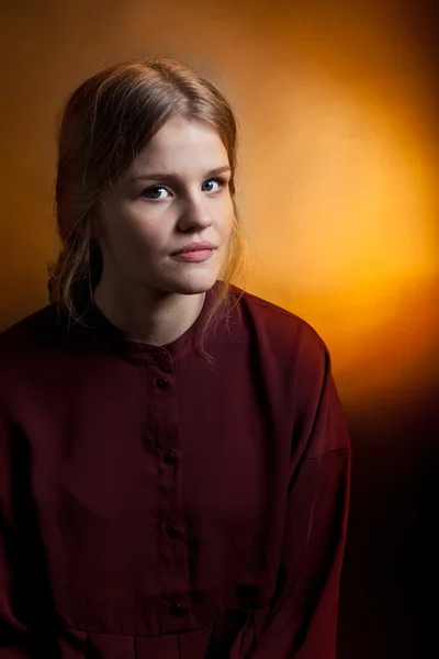İskandinav sevimli genç kız portre — Stok fotoğraf