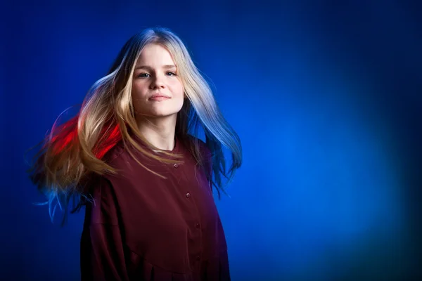 Scandinavian cute young girl portrait — Stock Photo, Image