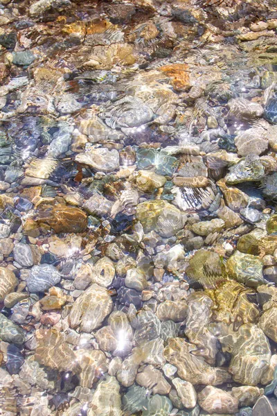 Камені Пляжі Селі Альгайола Або Місті Корсика Баланьському Узбережжі — стокове фото