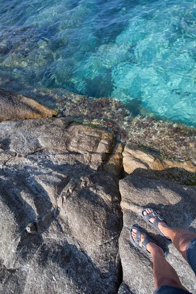 Korsika Fransa Nın Balaggne Kıyısında — Stok fotoğraf