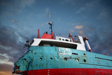 Danimarka 'da tekne mezarlığında kaza yapmış.