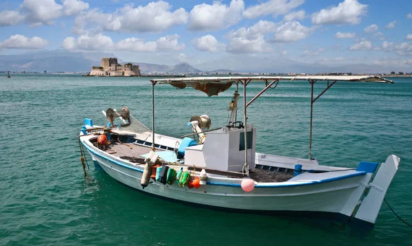 Fischerboote Auf Dem Peloponnes Griechenland — Stockfoto