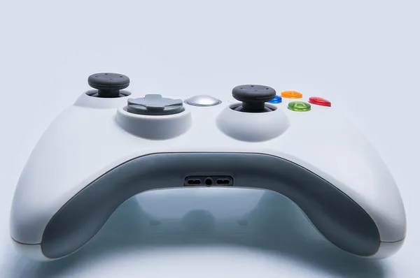 Weißer Spielcontroller — Stockfoto